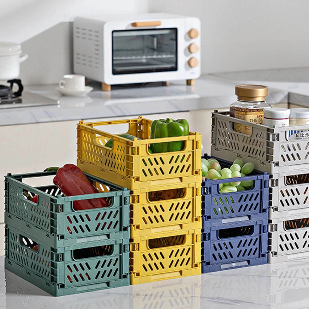Collapsible Plastic Storage Basket