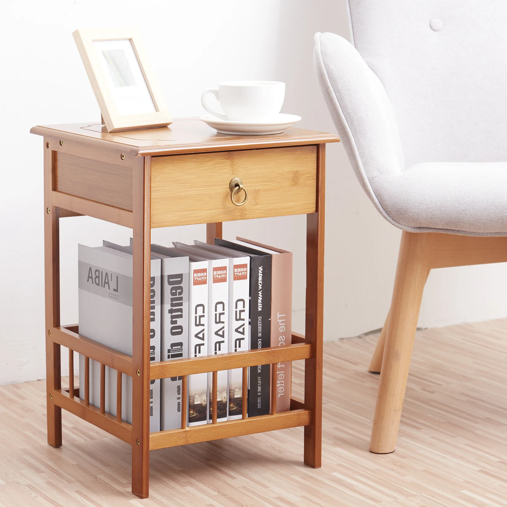 Bamboo Bedside Table