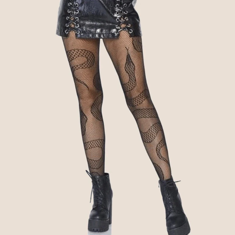 Snake Mesh Stockings