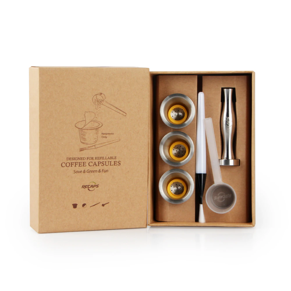 Stainless Steel Refillable Coffee Pod Kit