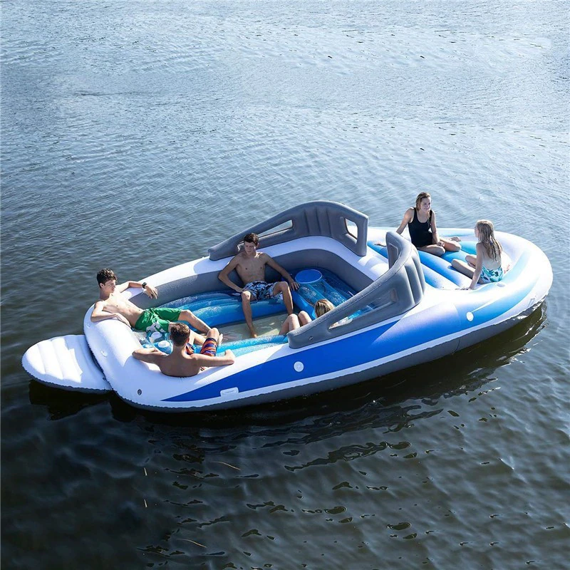6 Person Boat Shaped Lake Float