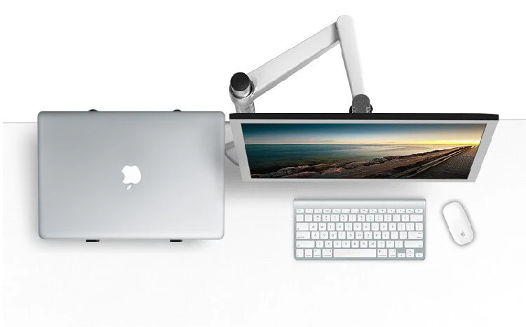Aluminium Monitor + Laptop Arm