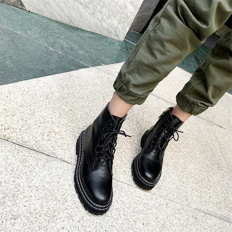 Chunky Leather Boots