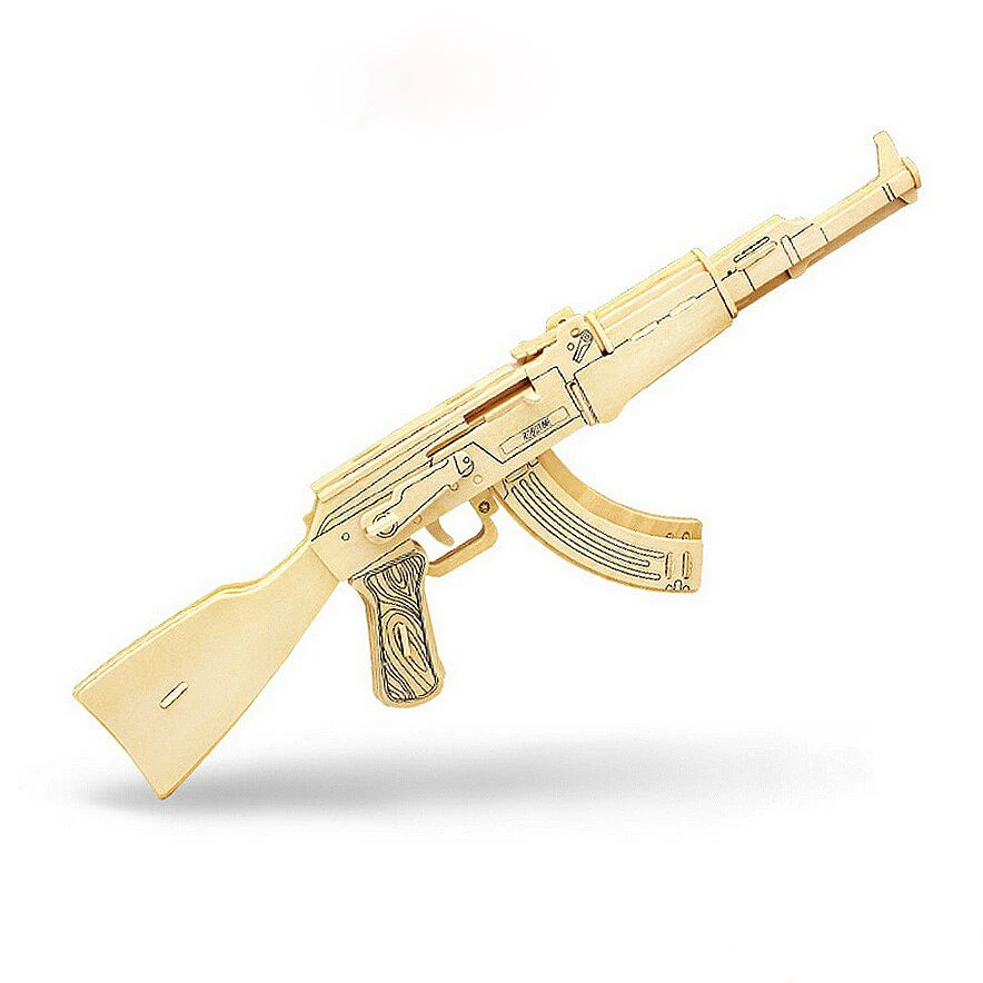 AK47 Wooden 3d Puzzle