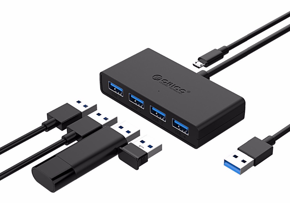 Micro USB Powered USB 3.0 Hub