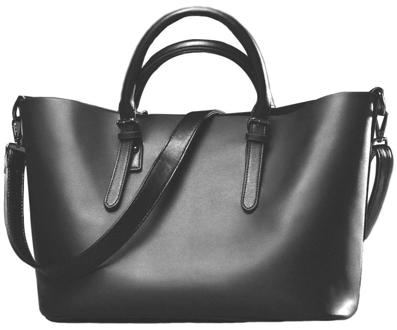 Grey Womens Leather Shoulder Bag