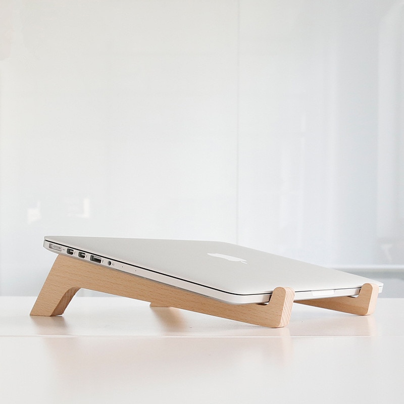 Minimal Beech Wood Laptop Riser