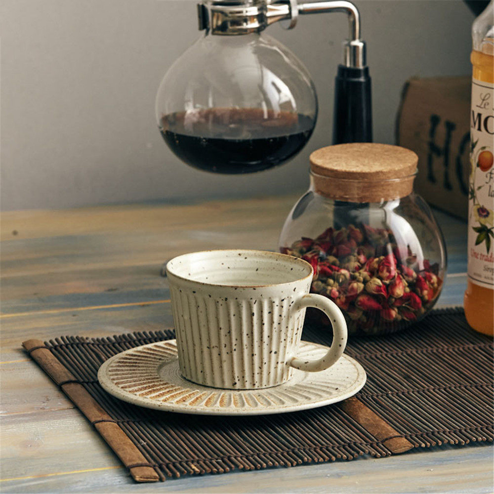 Ceramic Coffee Cup & Saucer