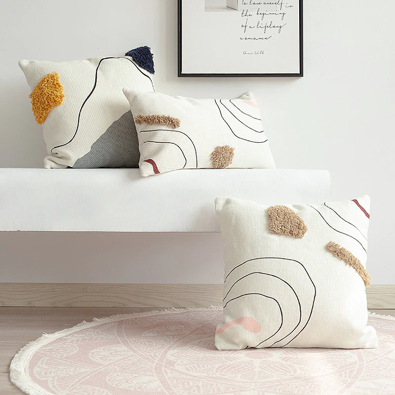Abstract Line Cushion