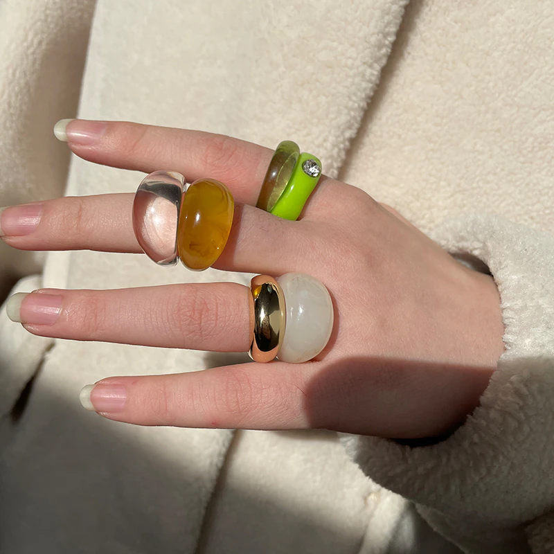 Chunky Acrylic Rings