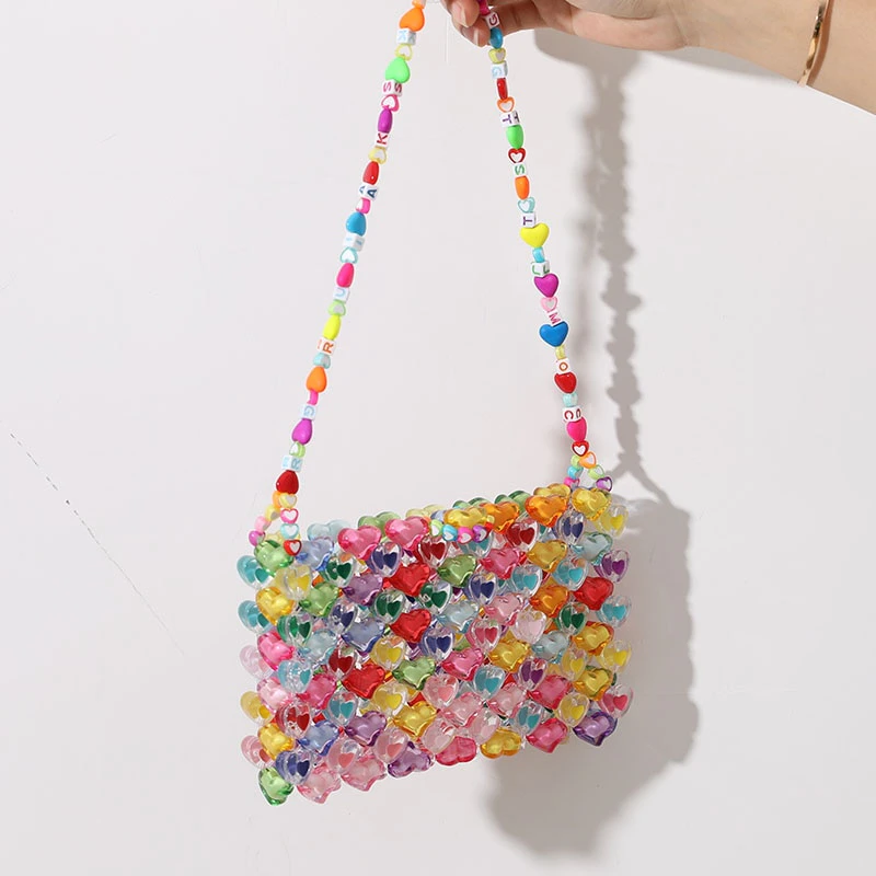 Heart Beaded Bag