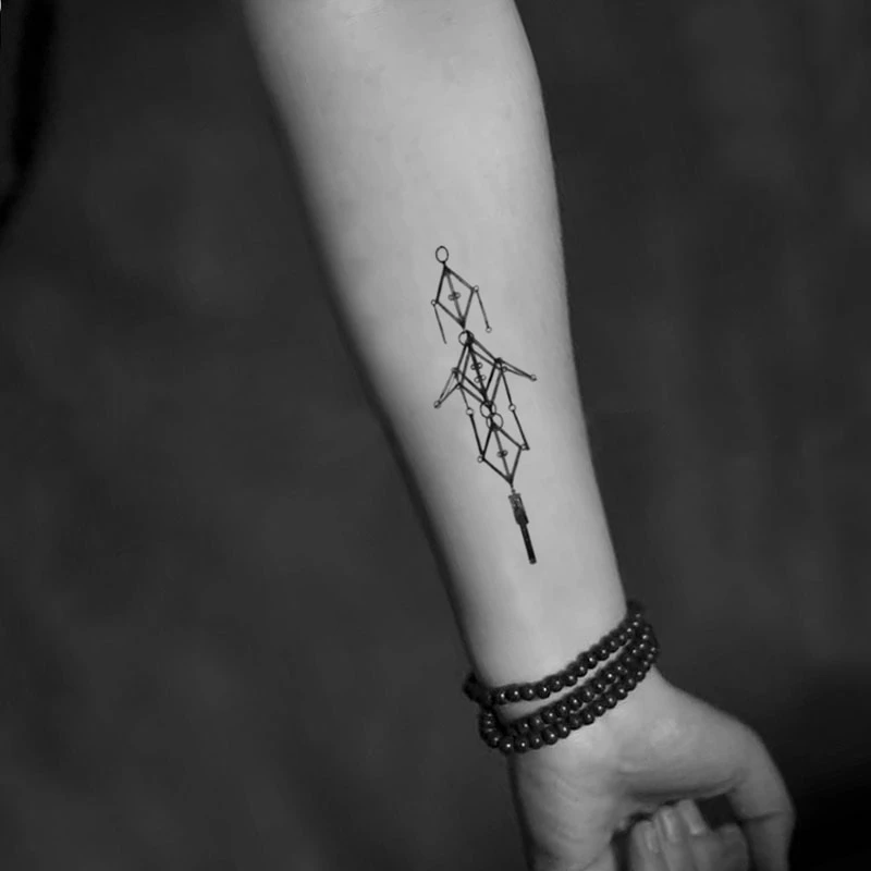 Geometric Temporary Tattoo