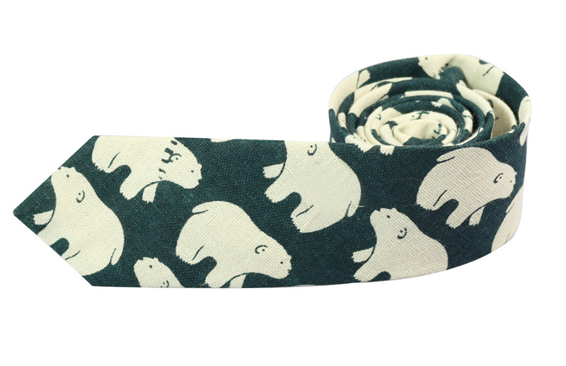 Casual Print Skinny Tie