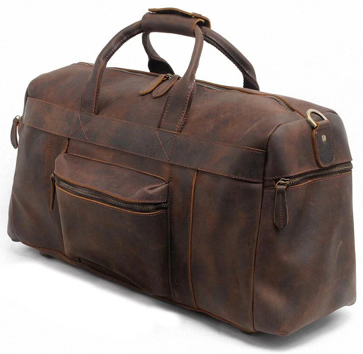 Genuine Leather Large Travel Bag