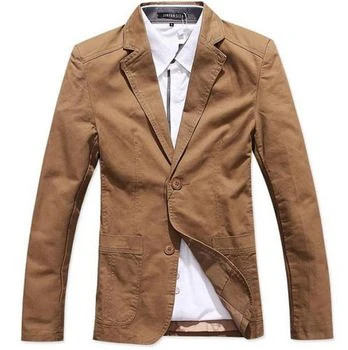 Men's Slim Fit Casual Cotton Blazer