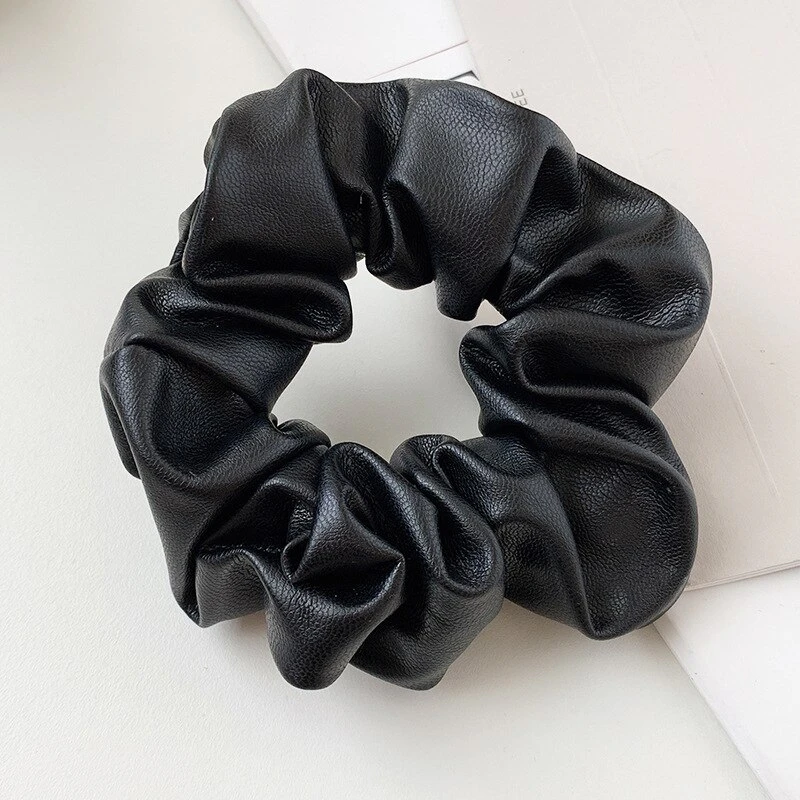 Leather Look Scrunchie