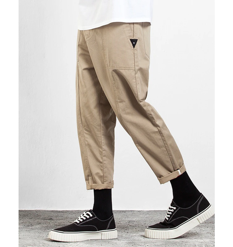 Tapered Crop Mens Chino Pants