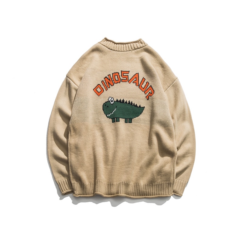 Knitted Dinosaur Pull Over