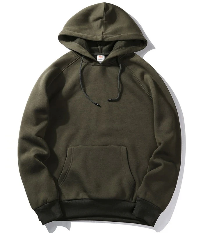 Mens Thick Poly Hoodie