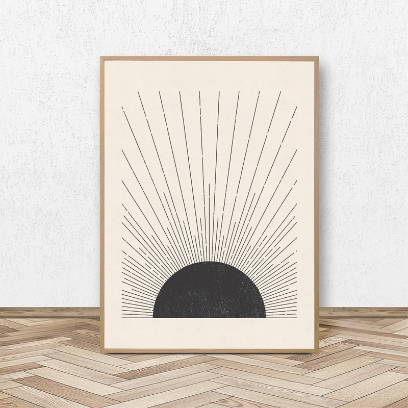 Minimal Sunburst Print