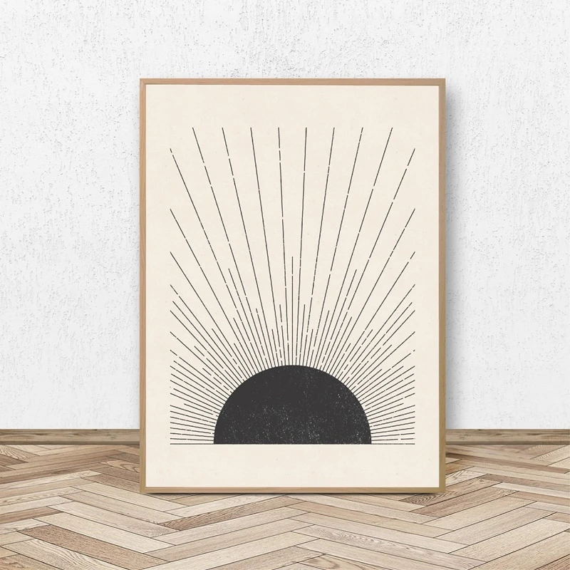 Minimal Sunburst Print