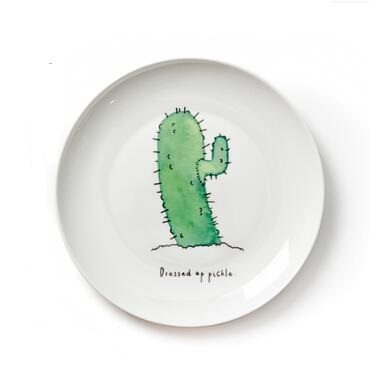 Ceramic Cactus Plate