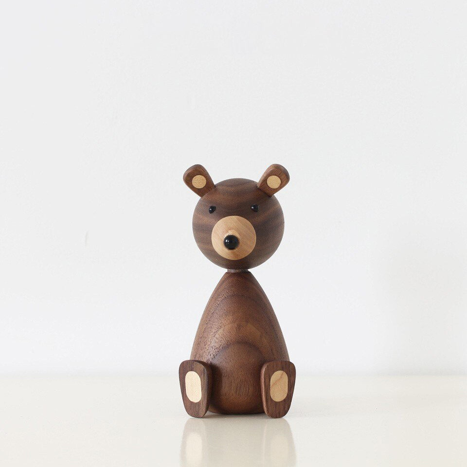 Wood Bear Ornament