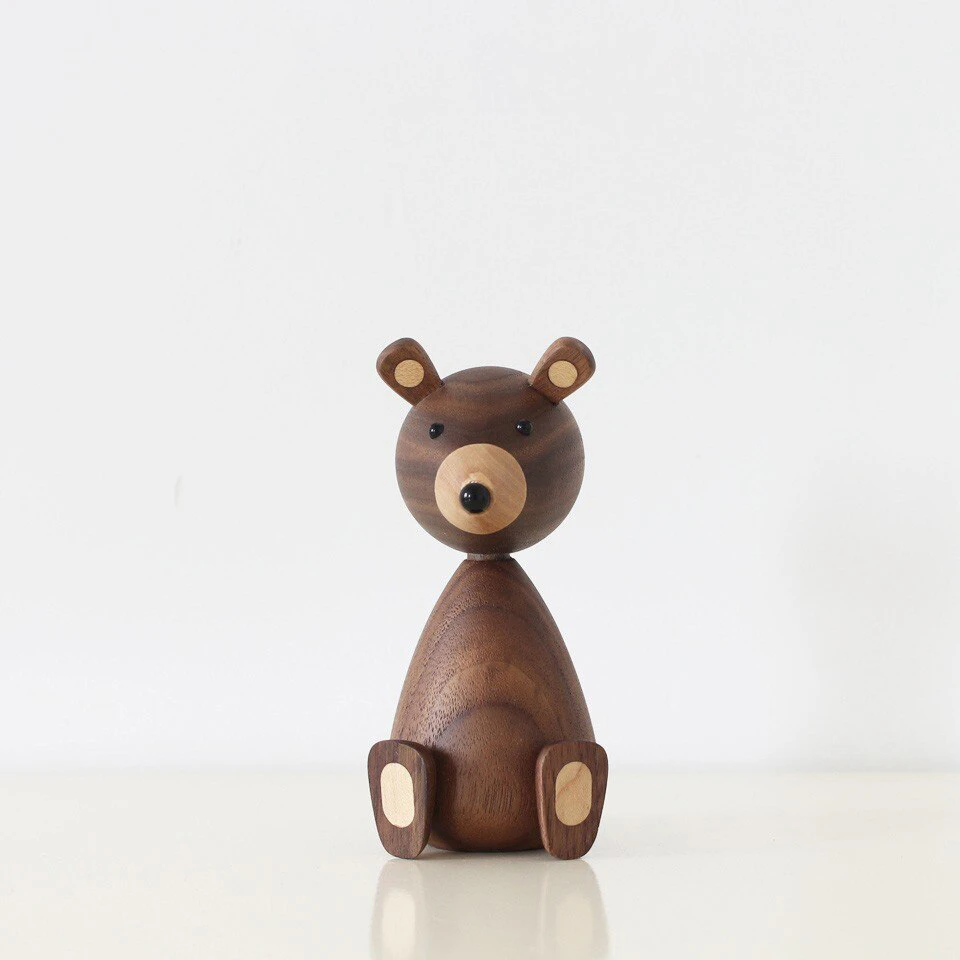 Wood Bear Ornament