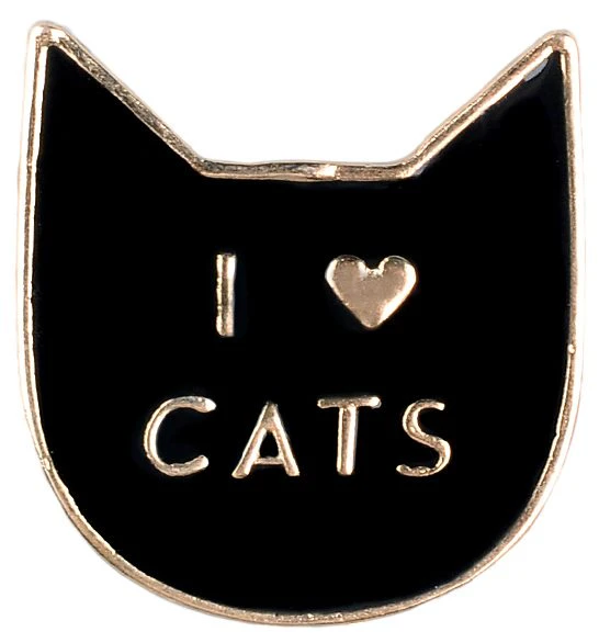 I Heart Cats Brooch