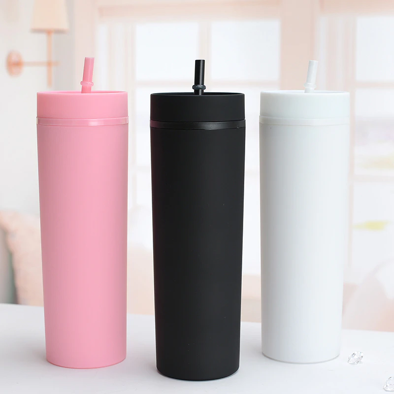 16oz Matte Slim Double Wall Tumbler