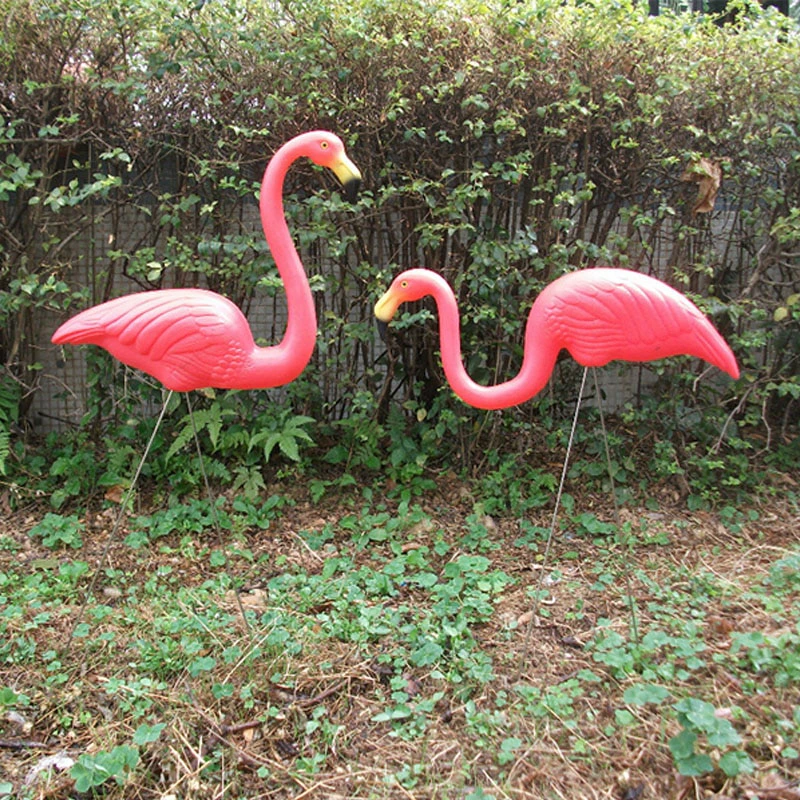 Plastic Garden Flamingos