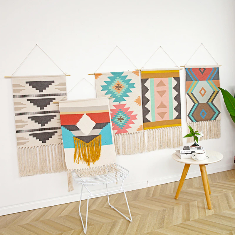 Boho Pattern Woven Wall Hanging