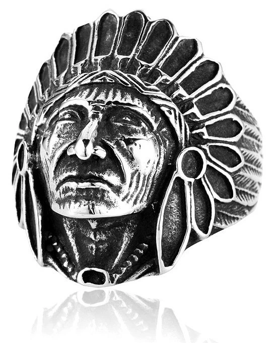 Indian Chief Stainless Steel Ring