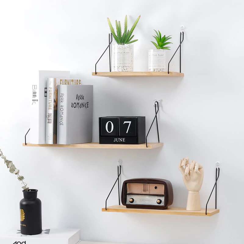Hanging Wooden Wall Shelf