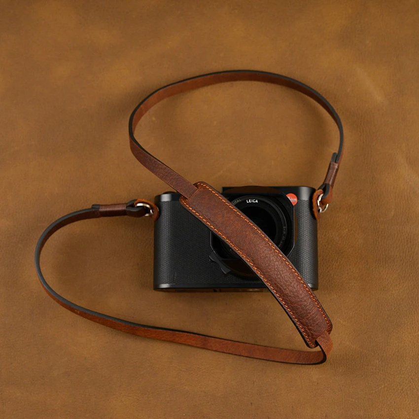 Padded Leather Camera Strap