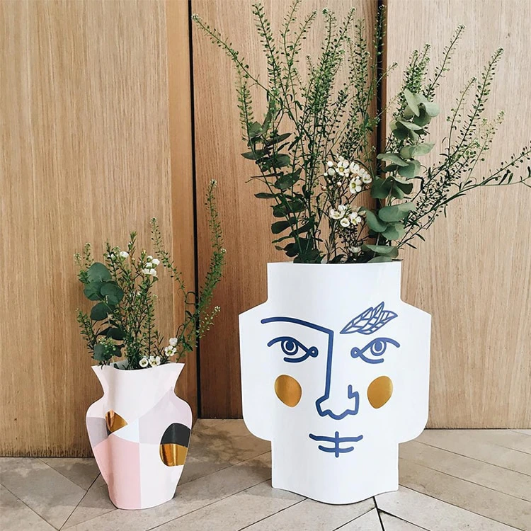 Abstract Waterproof Paper Vase