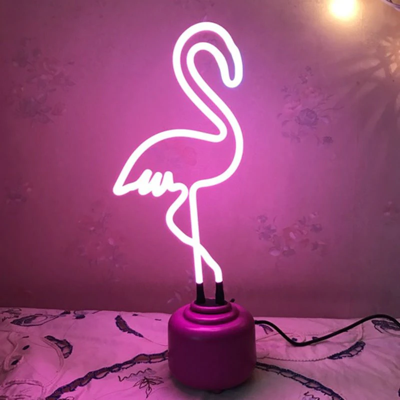 Flamingo Neon Desk Lamp
