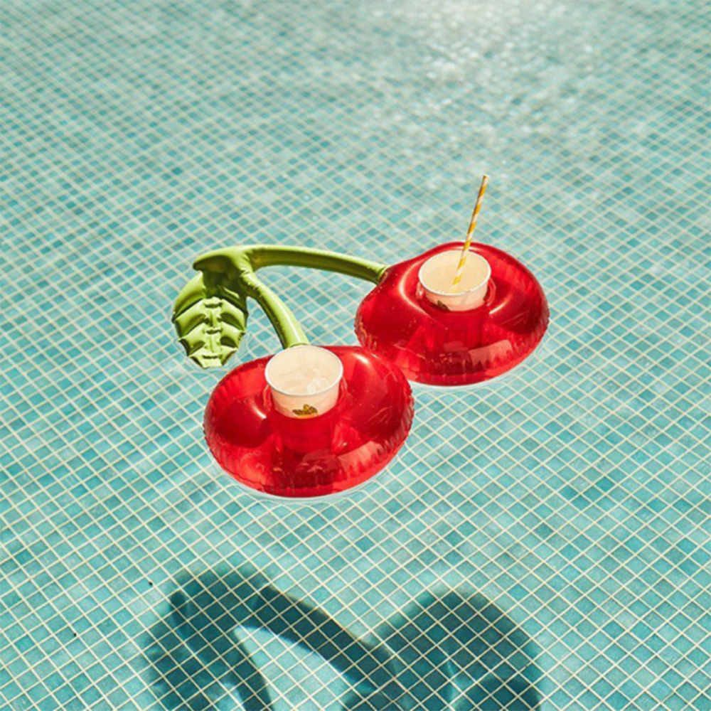 Cherry Drink Holder Pool Float