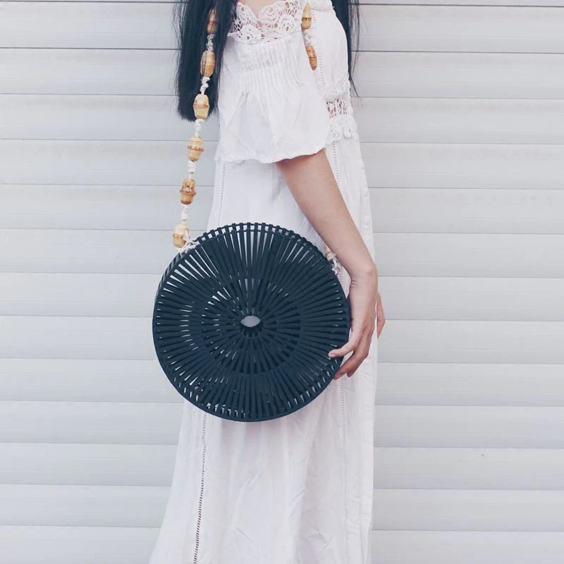 Black Bamboo Luxe Summer Clutch