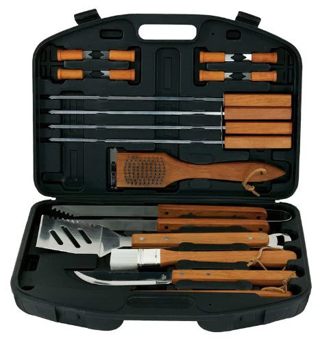 Wood Handled BBQ Tool Set