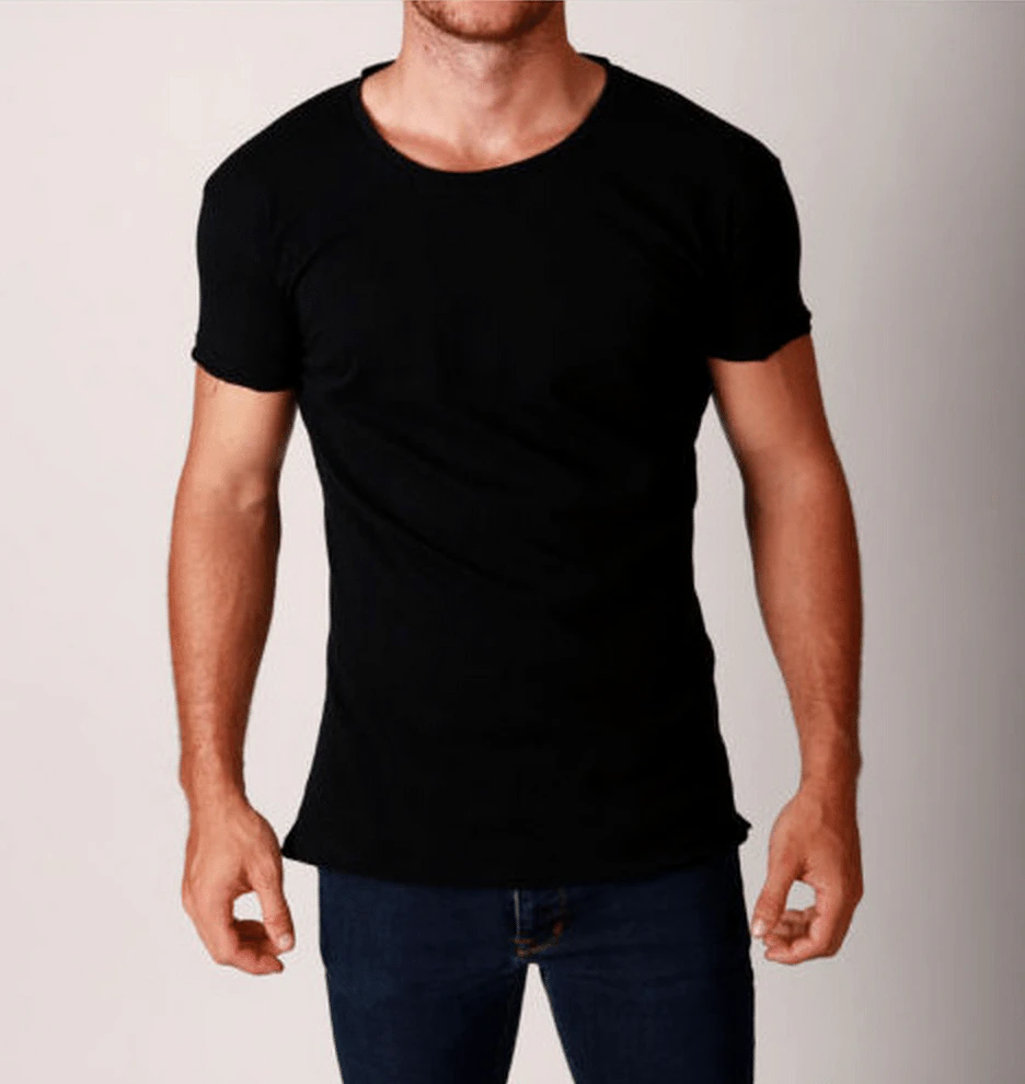 Plain Mens Crew Tee
