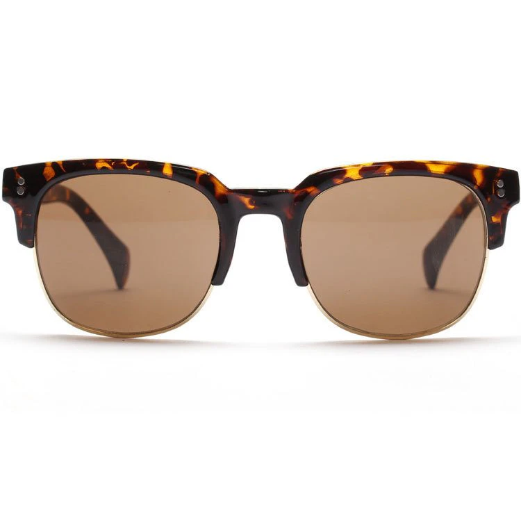 Semi-rimless Clubmaster Style Sunglasses