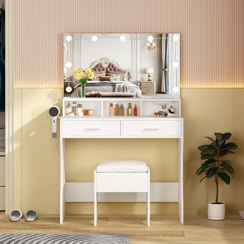 Lighted Vanity Desk