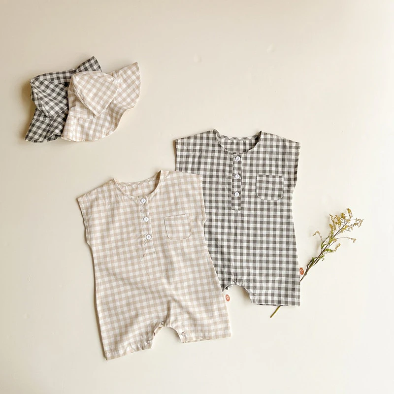 Gingham Toddler Romper