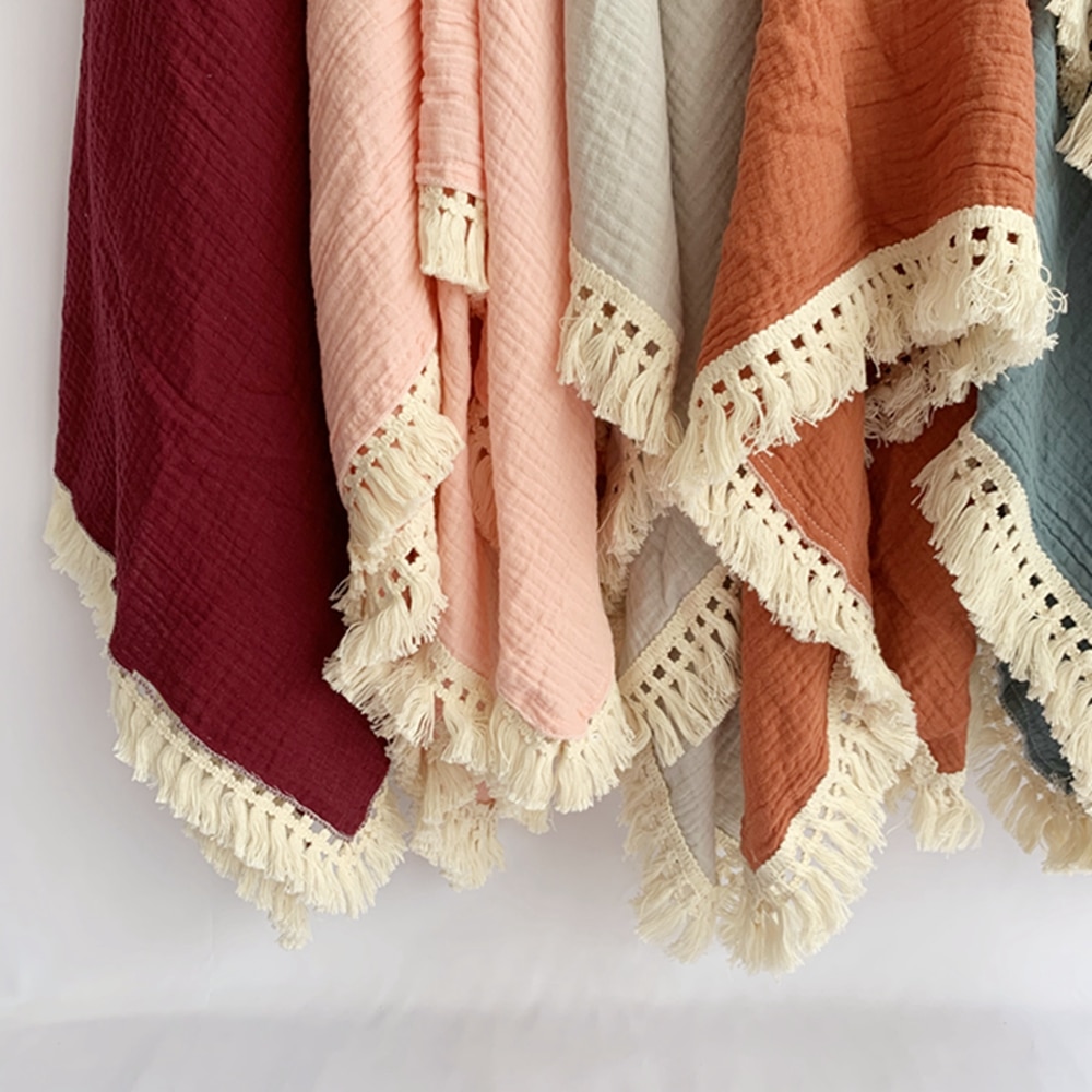 Cotton Tassel Baby Muslin