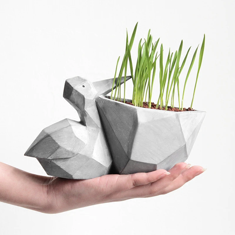 Geometric Pellican Planter