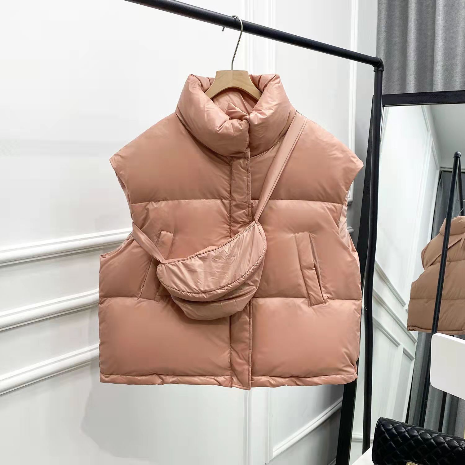 Puffer Vest and Bag Combo