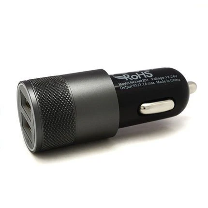 2 Port Aluminium Car Charger