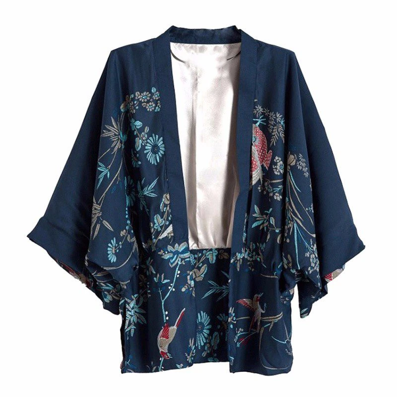 Flower Print Kimono