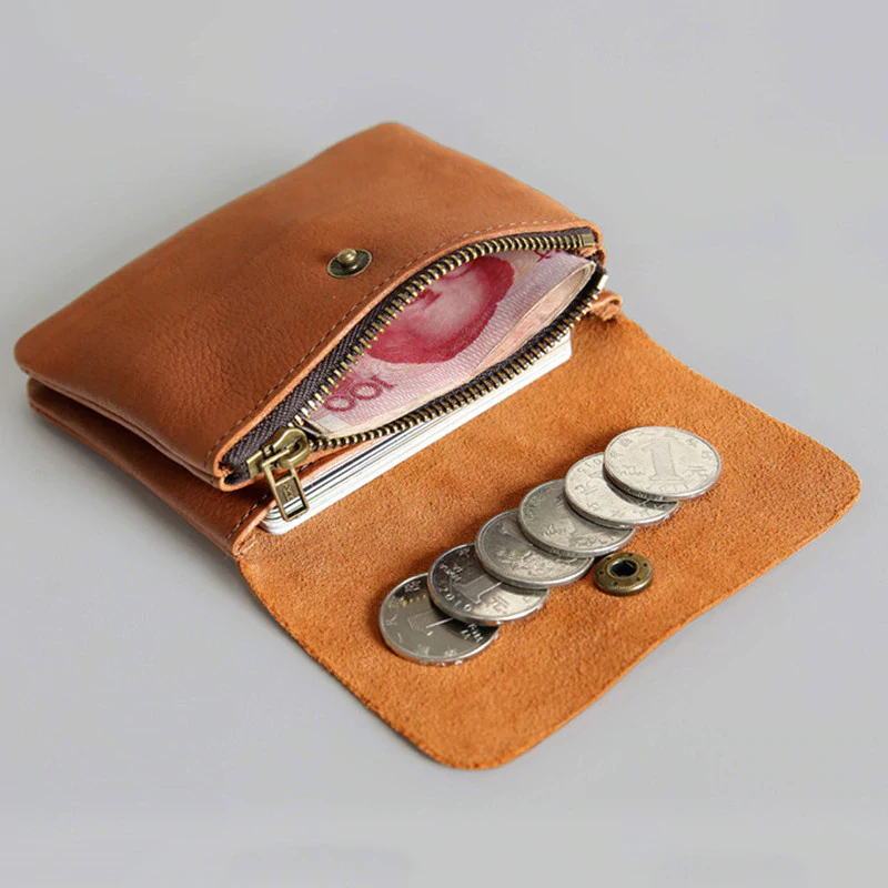 Leather Coin Purse Wallet